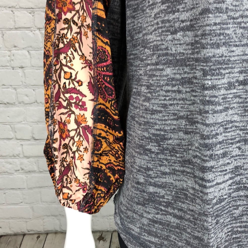 1X 2X Style & Co Colorblock Bubble Sleeve Top Plus - Picture 6 of 6